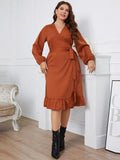 Vestido Mídi Transpassado Azalea - Plus Size