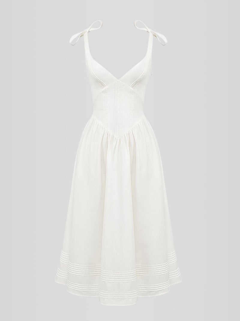 Vestido  Corpete com barbatanas Modelo Becker